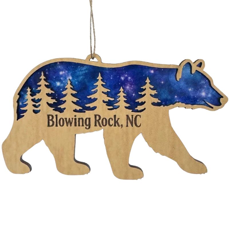 Blowing Rock Bear Ornament